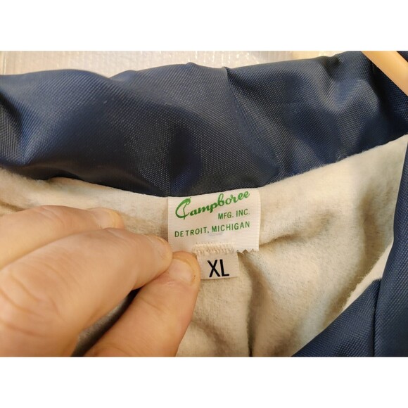 Vintage Camporee: Michigan Fire Chiefs Association Jacket Blue Sz XL Detroit, MI - Picture 4 of 7